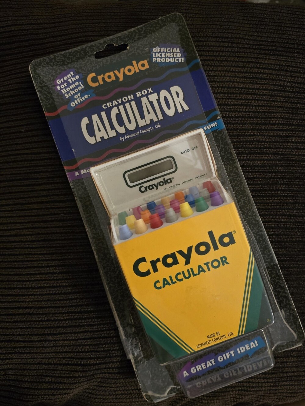 1994 Vintage Crayola Crayon Box Calculator